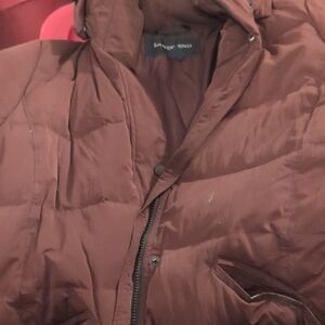 Lands' End Burgundy Quilted Jacket